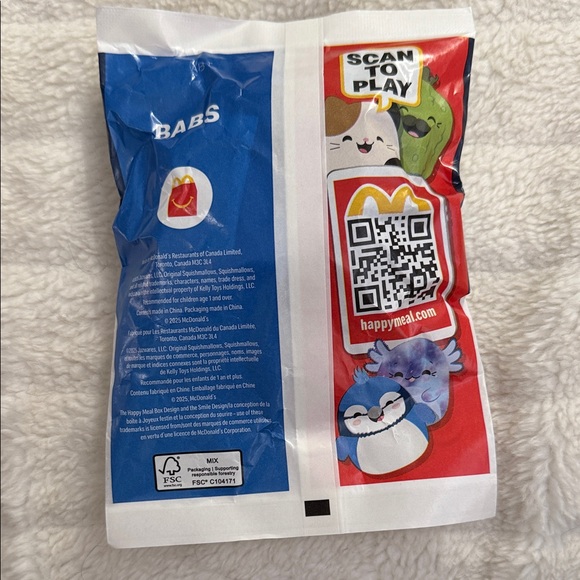 McDonald’s Squishmallows Happy Meal Toy - Babs - Picture 2 of 2